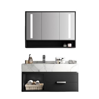 Best selling bathroom sink cabinet basin mirror bathroom cabinet with led light pvc bathroom vanity cabinet