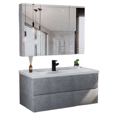 Best selling bathroom sink cabinet basin bathroom cabinet one sink mirror cabinet with large storage space