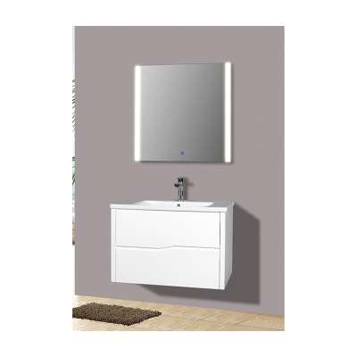 Sell modern minimalist style bathroom cabinet dressing table cabinet furniture with LED mirror