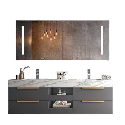 Cabinet basin in bathroom vanity 1400mm large storage room cabinet bathroom light vanity mirror cabinet