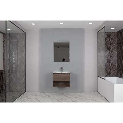 Customizable design cheap bathroom cabinet LED mirror