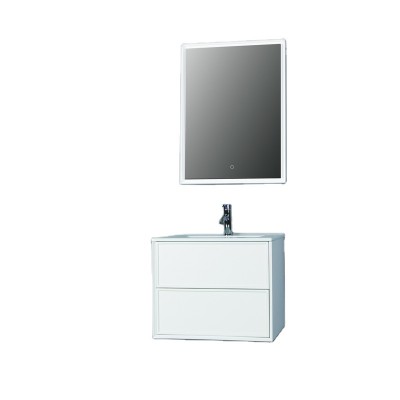 European style bathroom cabinet dressing table cabinet furniture with LED mirror